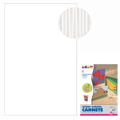 CANNETE' - BUSTA 10 FOGLI CM. 50x70 - BIANCO