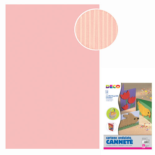 CANNETE' - BUSTA 10 FOGLI CM. 50x70 - ROSA