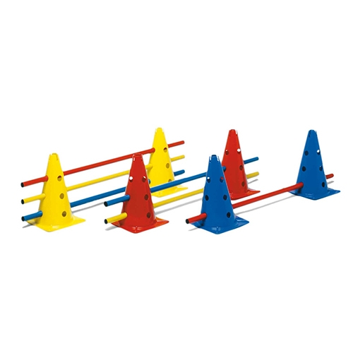 SET 6 CONI + 6 BASTONI CM.100 - COL. ASS.