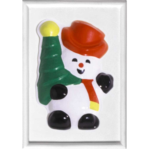 FORMA RILIEVO CM. 13x19 - PUPAZZO DI NEVE