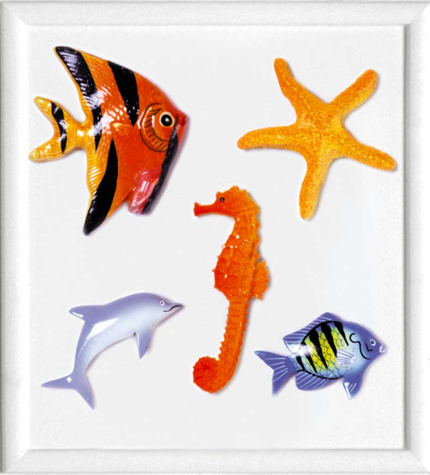 FORMA RILIEVO CM. 21x23 - ANIMALI MARINI