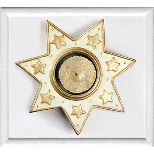 FORMA RILIEVO CM. 21x23 - STELLA PORTACANDELE