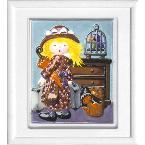 FORMA RILIEVO CM. 21x23 - BAMBINA