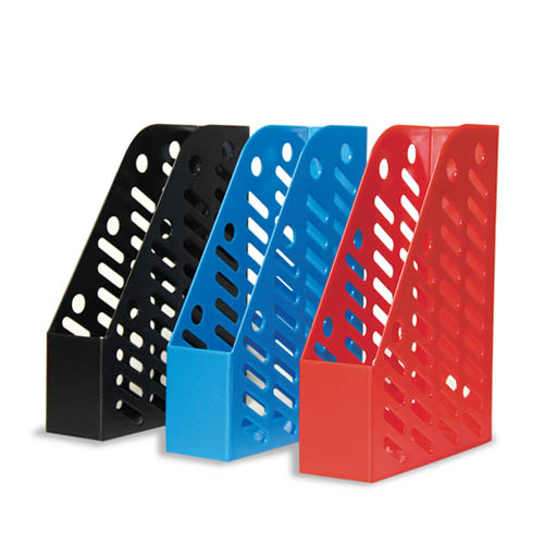 PORTARIVISTE CM. 7,5X24,5X31,8 - BLU (min.ord.12 o multipli)