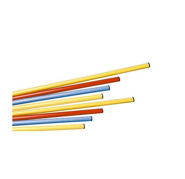 BASTONE DIDATTICO  ANTIURTO CM. 100 - COL. ASS. - CONF.4 PZ.