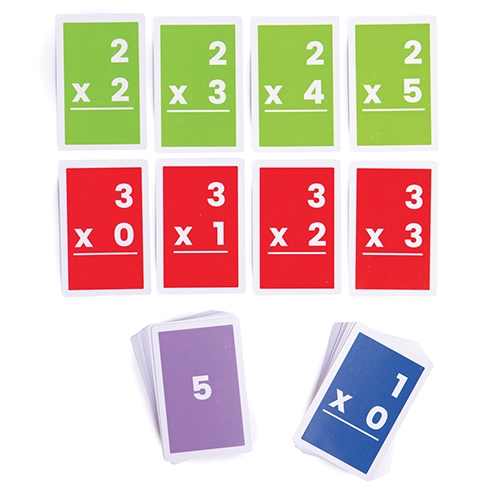 FLASH CARDS MOLTIPLICAZIONI 1/6 - PZ. 52