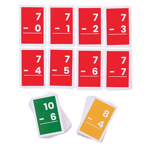 FLASH CARDS SOTTRAZIONI 1/10 -   PZ. 52