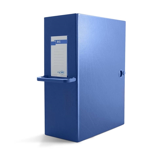 Scatola archivio Big 120 250x350mm BLU c/maniglia Sei Rota