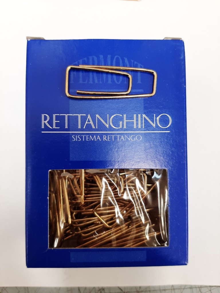 FERMAGLI RETTANGHINO  Realizzato con materiali nobili - Conf. Pz.80