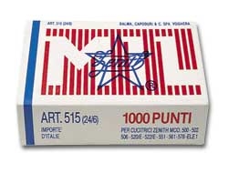 Punto Zenith 515 (24/6) pz.1000 IN ACCIAIO NATURALE