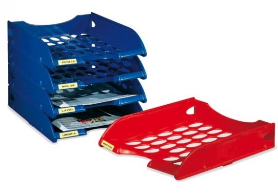 Vaschetta portacorrispondenza forate E040 BLU FELLOWES