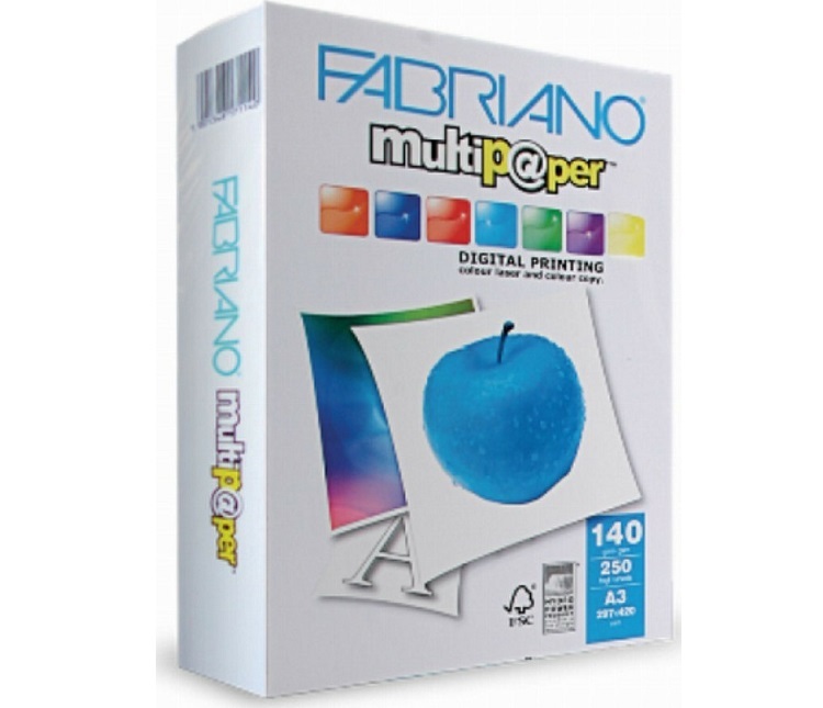 Carta Laser MULTIPAPER A3 gr.140 fg.250 FSC FABRIANO