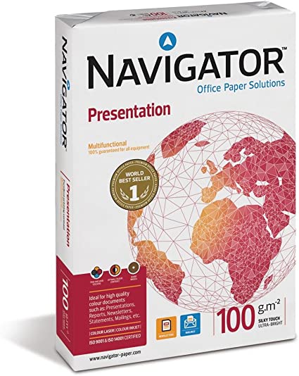 Carta Laser NAVIGATOR Presentation A3 gr.100 fg.500 297x420mm