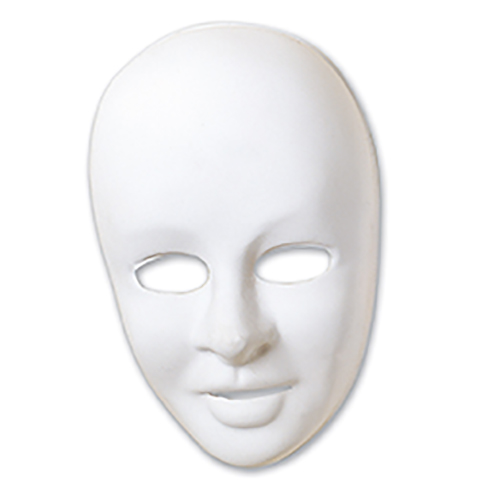 MASCHERA BIANCA LUSSO DONNA (min.ord.12 o multipli)