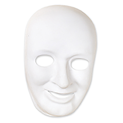 MASCHERA BIANCA LUSSO UOMO (min.ord.12 o multipli)