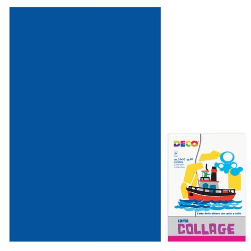 CARTA RASATA - ALBUM 24 FOGLI CM. 35X50 - BLU (min.ord.5 o multipli)