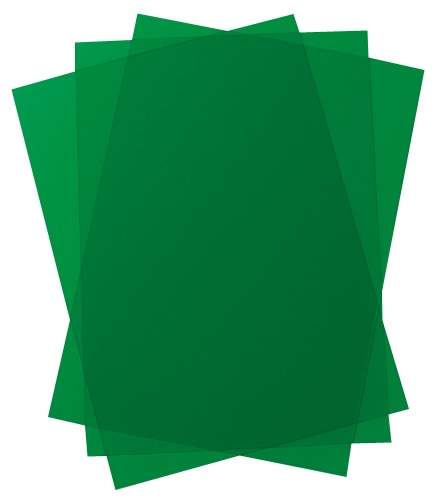 Foglio Trasparente Acetato Colorato A4 VERDE ACETATO per rilgature