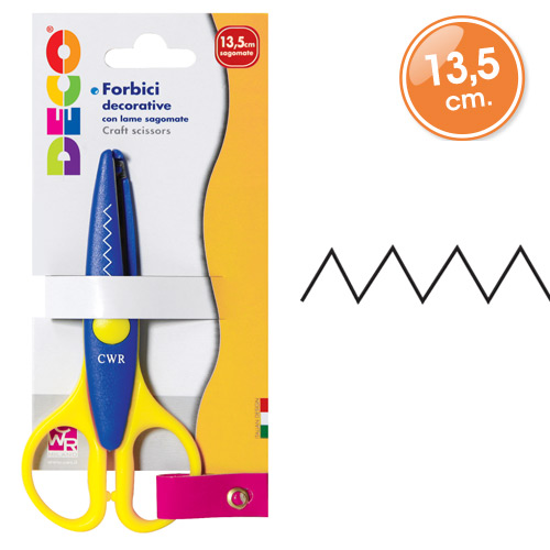 FORBICI DECORATIVE CM.13,5 - "ZIG-ZAG" (min.ord.12 o multipli)