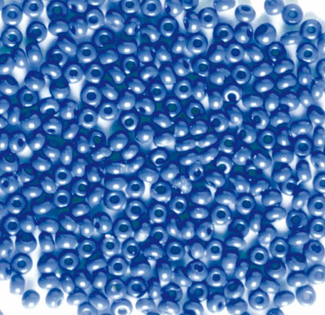 PERLINE VETRO COPRENTI 10/0 - SCAT. GR. 30 - BLU (min.ord.6 o multipli)