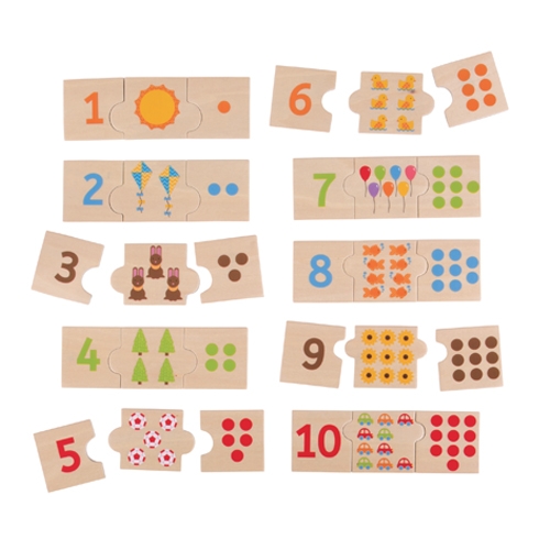 DOMINO DEI NUMERI IN LEGNO