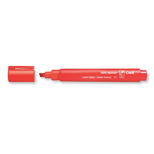 MARKER FLIPCHART PUNTA SPATOLA - ROSSO (min.ord.10 o multipli)