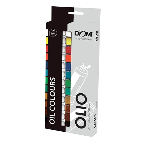 COLORI A OLIO - SCATOLA 12 TUBI ML.12 - COL. ASS.