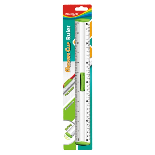 RIGHELLO ALLUMINIO "MEASURE CLIP" CM.30 (min.ord.24 o multipli)