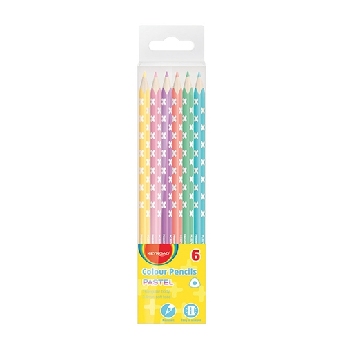 MATITE "PASTEL" 6 ASSORTITE - IN SCATOLETTA APPENDIBILE (min.ord.12 o multipli)