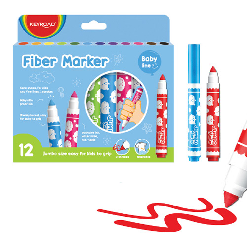 PENNARELLI JUMBO PUNTA CONICA PER BIMBI SET PZ. 12