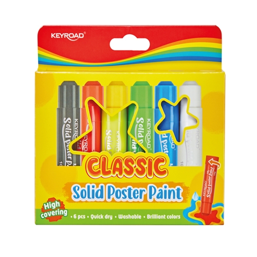TEMPERA SOLIDA - SET 6 STICK COLORI ASS. (min.ord.4 o multipli)