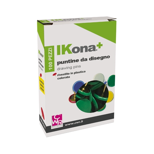 PUNTINE - SCATOLA 70 PZ. - VERDE (min.ord.20 o multipli)