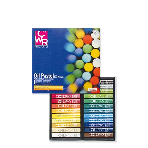 PASTELLI A OLIO TONDI - SCATOLA 24 PZ. ASSORTITI
