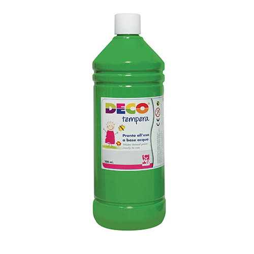 TEMPERA FLACONE ML.500 - VERDE MEDIO (min.ord.6 o multipli)