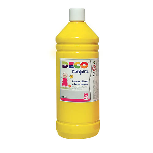 TEMPERA FLACONE ML.500 - GIALLO PRIMARIO (min.ord.6 o multipli)