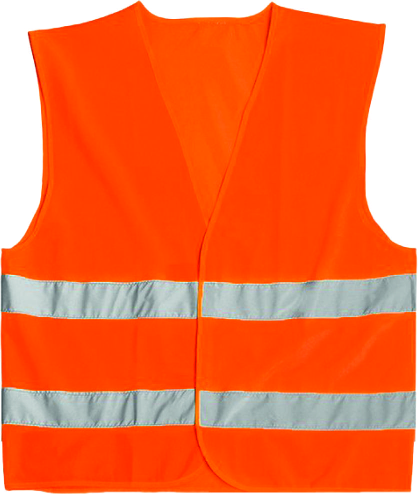 GILET DI SICUREZZA CON PROFILI RIFRANGENTI - ORANGE