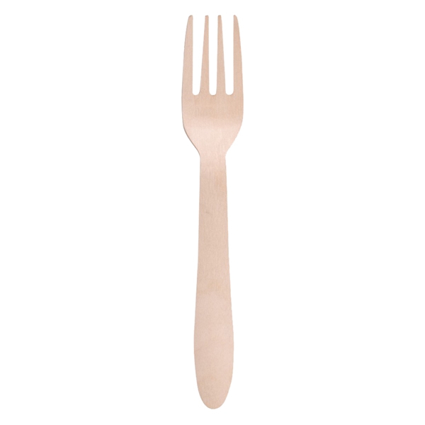 100 Forchette monouso in legno 16.5cm Signor Bio