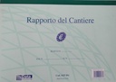 Blocco RAPPORTO DEL CANTIERE 50 pagine
