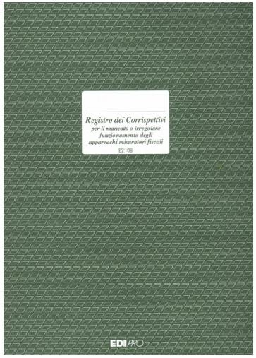 Registro MANCATO FUNZIONAMENTO REG. DI CASSA