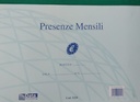 Blocco PRESENZE MENSILI con VIDIMAZIONE 50x2 copie