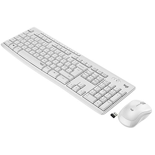 Tastiera + Mouse Wireless LOGITECH MK295 SILENT White
