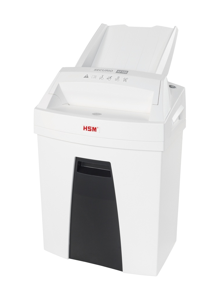 Distruggidocumenti HSM SECURIO AF100 frammenti 4x25mm - luce 225mm - 5/6fg - P4 - 25 lt