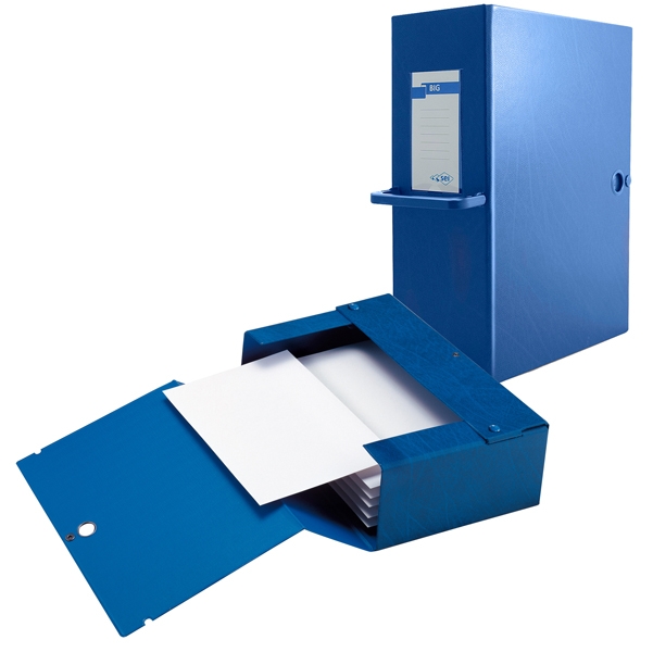 Scatola archivio Big 200 250x350mm BLU c/maniglia Sei Rota