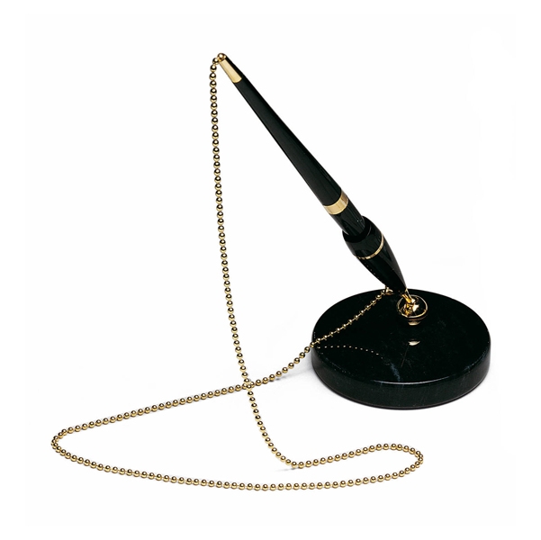 STILOFORO CON BASE MARMO NERO ART.1703-N ( BASE CON CATELNELLA )