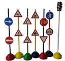 SET A 12 SEGNALI STRADALI + 1 SEMAFORO ELETTRONICO