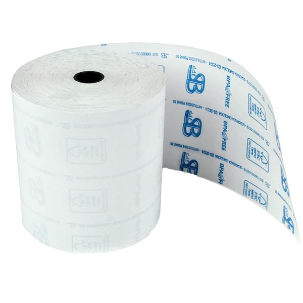 Rotolo registratore cassa  mm.57.5x35m. carta termica BPA free - blister 10 pezzi