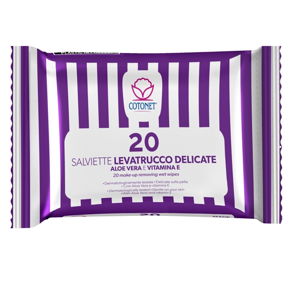 Salvietta struccante Delicate  - conf. 20 pezzi Cotonet