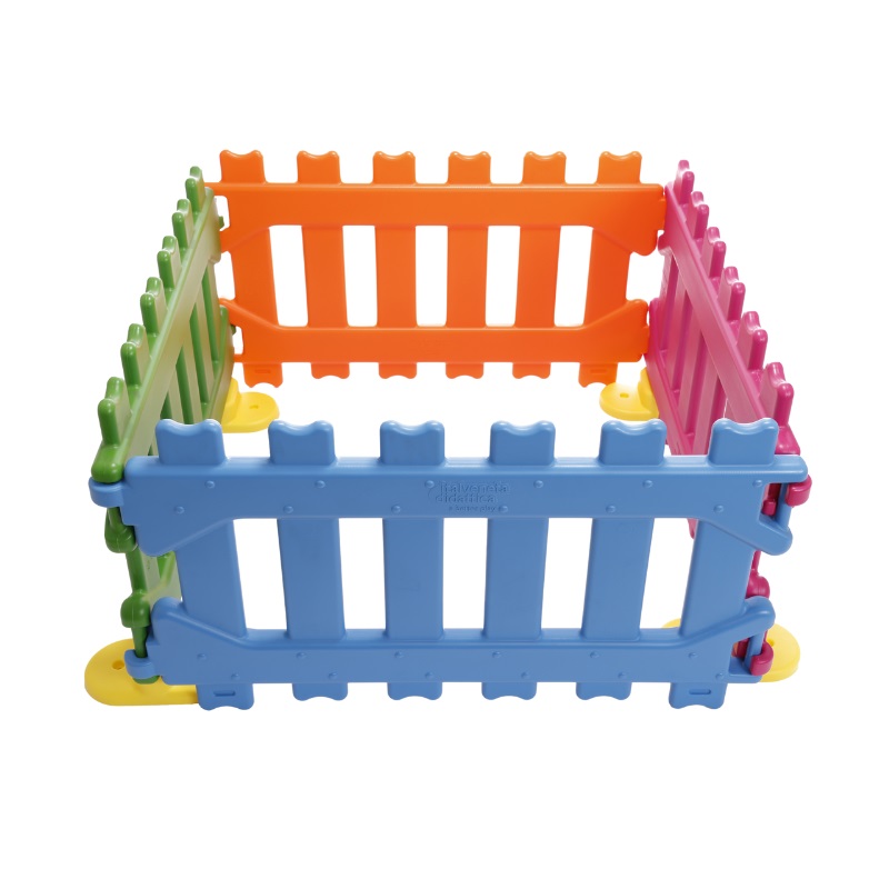RECINZIONE  4 PANNELLI MODULARI PLASTICA 110cm. 4 BASI. H60cm