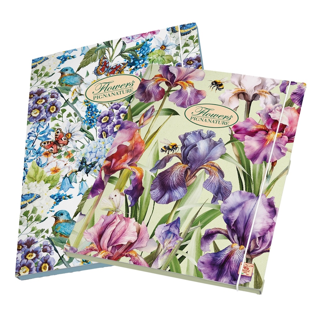 Cartella con elastico 26x35,5x1,2cm Pigna Nature Flowers
