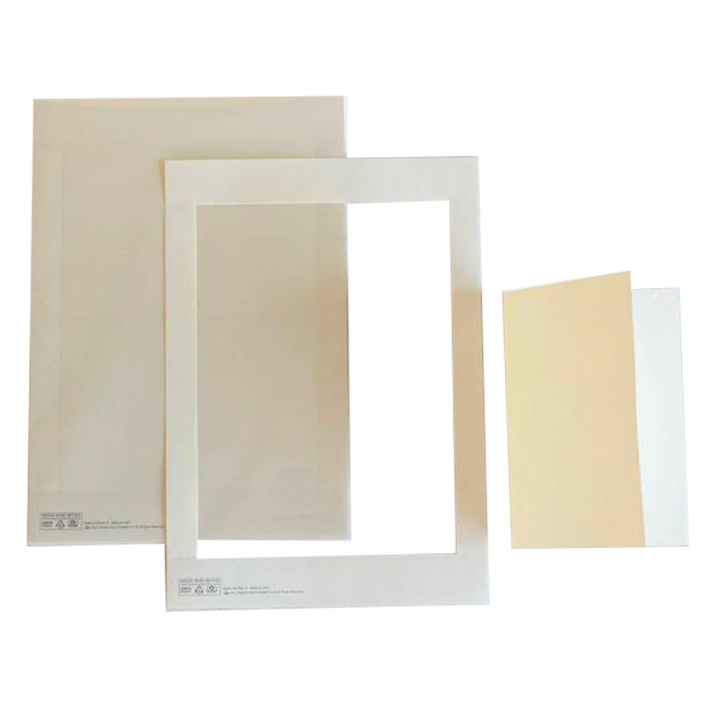 10 cartoncini prefustellati 117x170mm avorio martellato Kartos