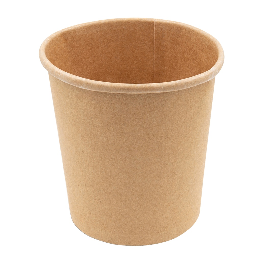 25 Bowl per zuppe monouso 480ml in cartoncino avana Signor Bio